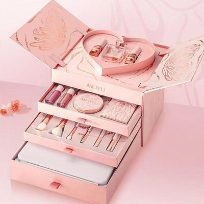 Schitterende Bloeiende Make-up Set: Ideaal Cadeau voor Qixi, 520 Valentijnsdag, of Verjaardag voor Haar