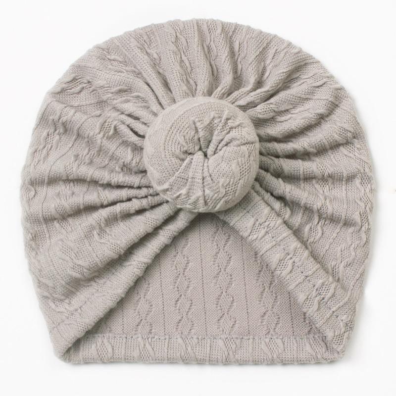 New Baby Boneless Hat, Children's Jacquard Cute Hat, Donut Fontanelle Protector, Baby Tip