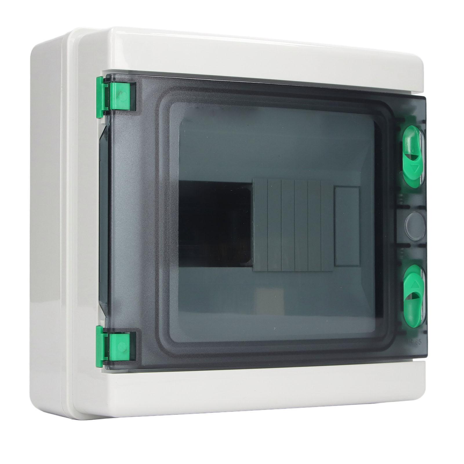

Distribution Protection Box 8 Way IP65 Waterproof DIN Rail Mounting Circuit Breaker Box for Outdoor Indoor