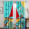 Beautiful Goddess Face Curtain Girl Bedroom Princess Curtains for Living Room Finished Product
