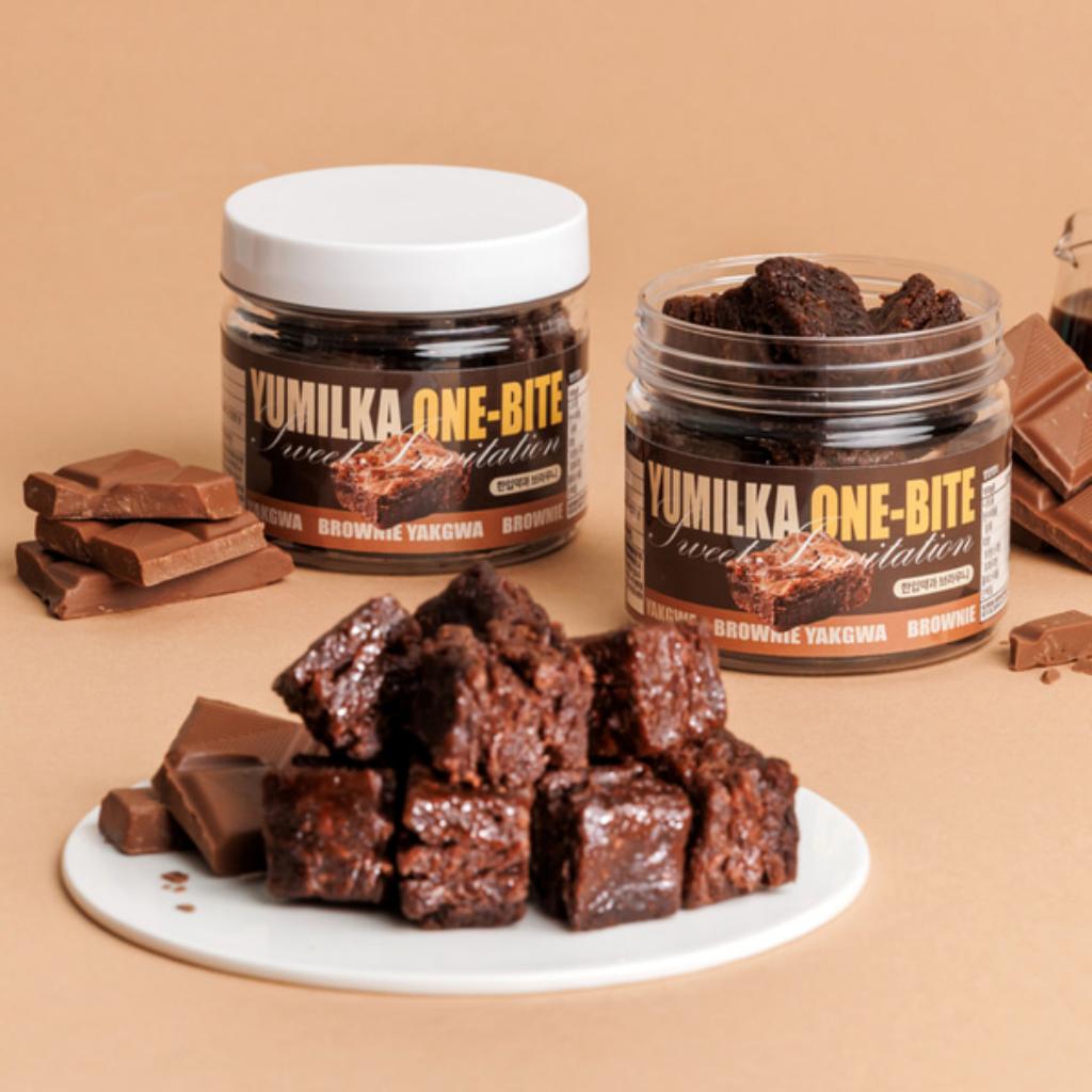 [YUMILKA] Mini One-Bite Yakgwa 130g 4Types(Matcha, Cinnamon, Brownie, Sweet Pumpkin)