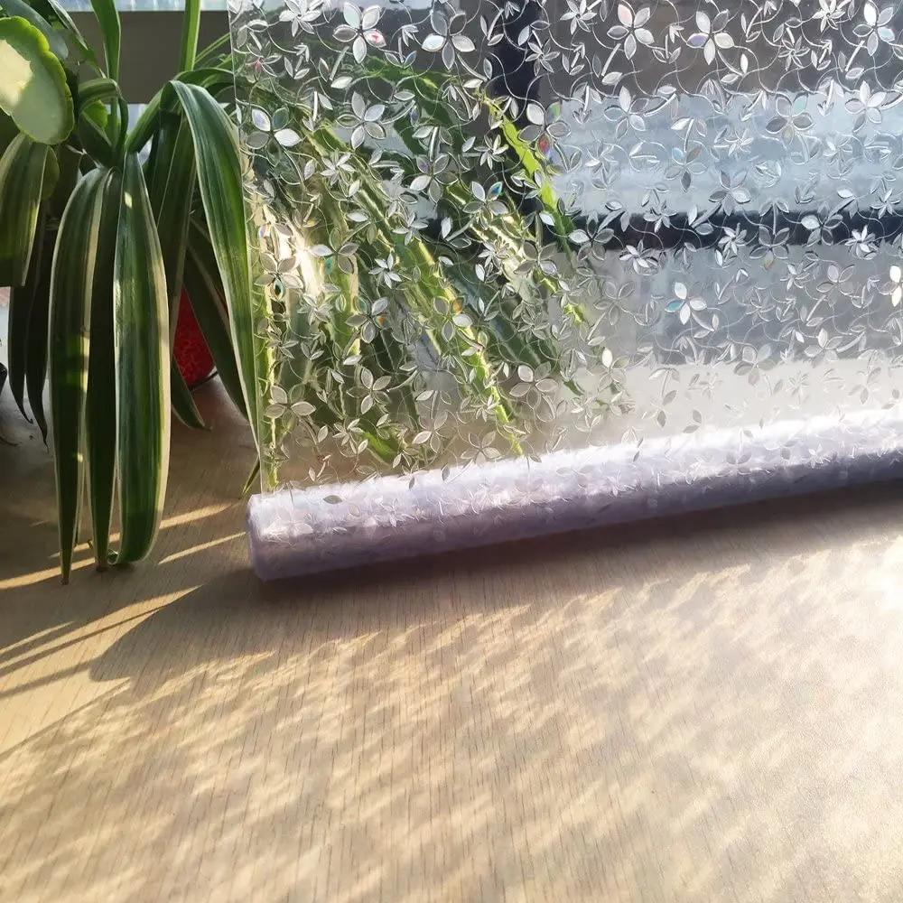 

3D Радужная оконная пленка Мозаичное украшение для приватности Статическая самоклеящаяся пленка Блокировка УФ-излучения Терморегулирующие витражные наклейки 30x200 CM