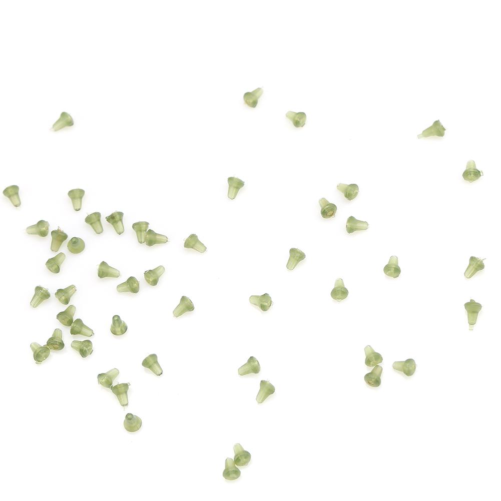 

50pcs Plastic Carping Fishing Tackle Bait Stops Fishing Tackle Accessories (green)