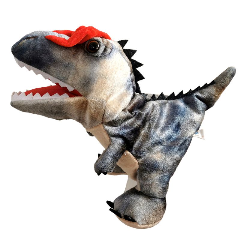 11 Style Dinosaur Hand Puppet Plush Toys Performance Hand Gloves Control