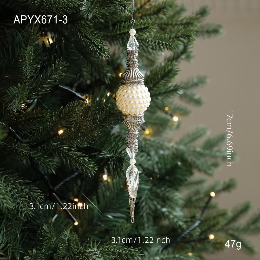 Transparent Christmas Tree Pendant Transparent Hanging Decor  Festive Holiday Display