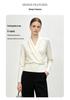 Xin Ge Women's Wool-Blend V-Neck Sweater - Slimming Autumn Knit