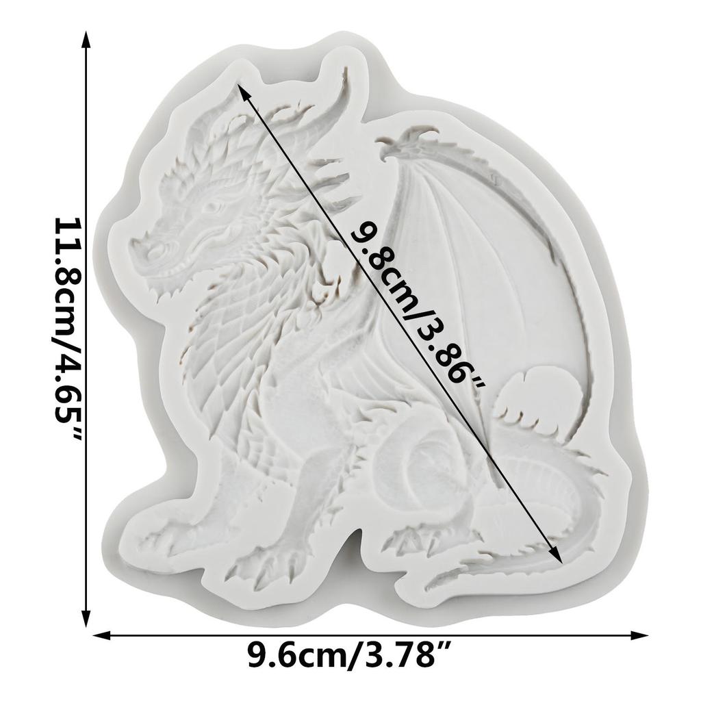 Drachen Silikonformen Drachen Fondantform Kuchen Dekorationswerkzeuge Cupcake Topper Süßigkeiten Schokolade Gumpaste Form