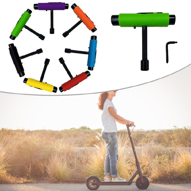 Skate Tool All in One T Tools Skateboard Tool Accessory T Type for Skateboard and L-Type Head Wrench Screwdriver