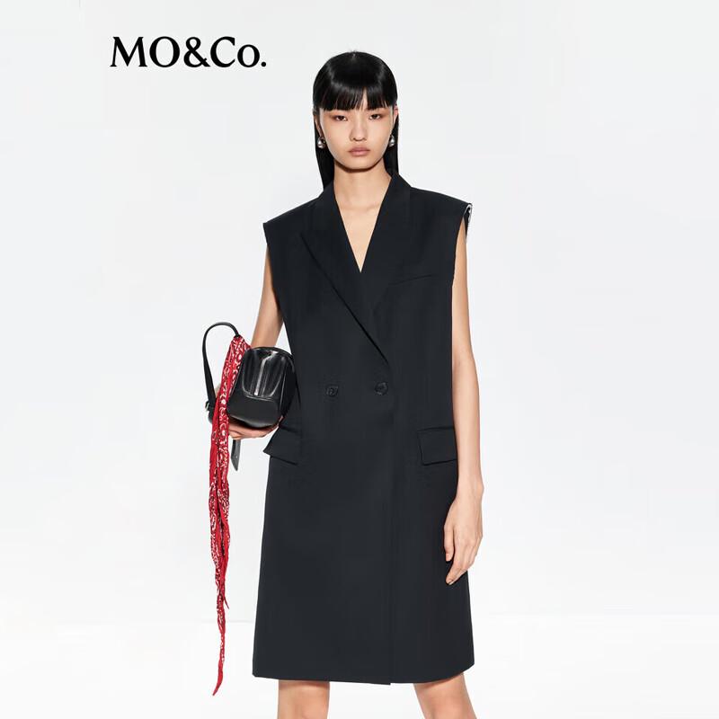 

MO&Co. Women s H-Line Sleeveless Short Suit Dress S