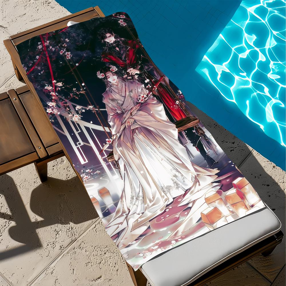 Anime H-heaven Towel Large O-officials Quick-Drying Microfiber soft Beach Towel for Travel Fitness Sauna Bathing Camping