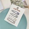 4Pcs Girl Hairpin Plaid Dot Printing Water Drop BB Clip Sweet Girly Style Strong Grip Bang Hair Pins Hair Accessory
