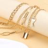 European and American Jewelry Hip-hop Fashion Padlock-shaped Waist Chain Women's High-end Accessories Pendant Trouser Chain