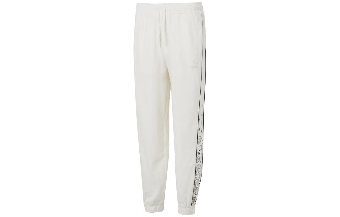 PUMA Casual Pants Men s Ecru Moderate Cuffed Pants 539524-65 L