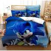 Anime The Movie Sonics Printing Bedding Set Anime Digital Cartoon Hedgehogs Duvet Cover Comforter Bed Youth Kids Girl Boys Gift