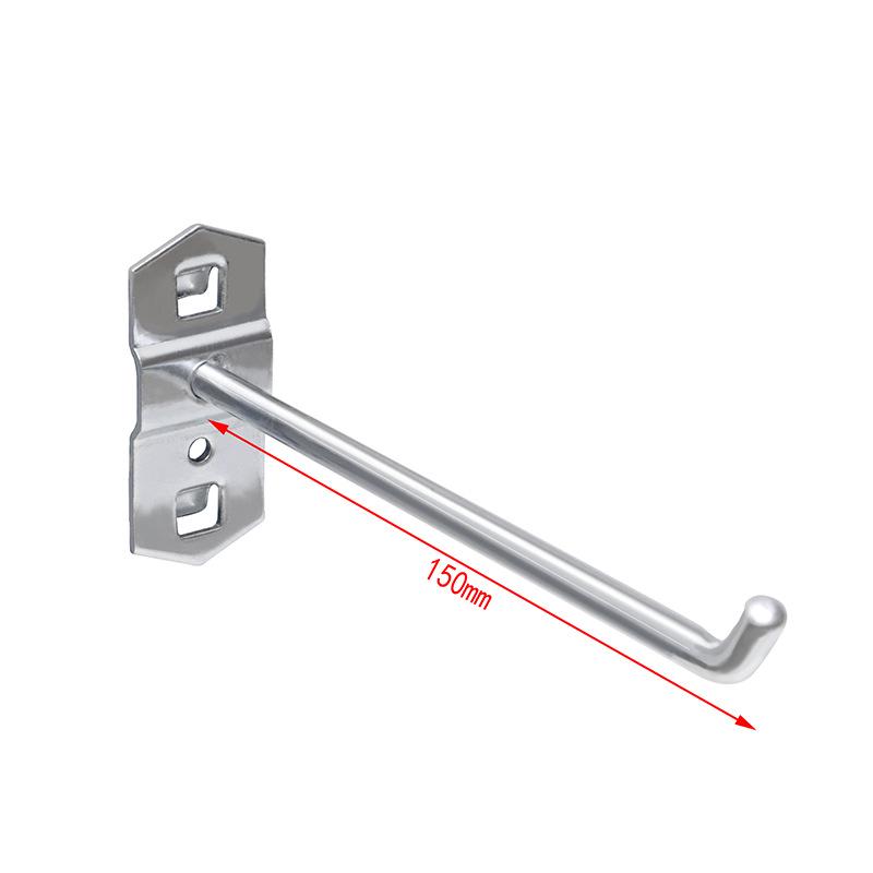 Panou Perforat Metalic cu Găuri Pătrate, Raft pentru Scule cu Cârlige pentru Șurubelnițe