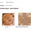Solid Wood Concave and Convex Three-dimensional Small Square Background Wall Hanging Dining Room Coffee Living Room Wall Decor
