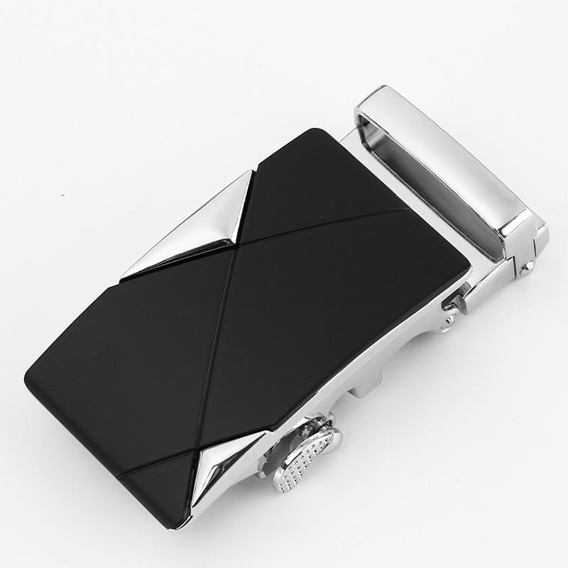 Mens Fashionable 35cm Automatic Buckle Waist Belt Durable Metal Design For Business Casual Or