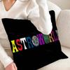 T-Travis S-Scott A-Astroworld Pillow Covers Cartoon Sofa Decorative Home Double-sided Printing Short Plush Cute Cushion Cover