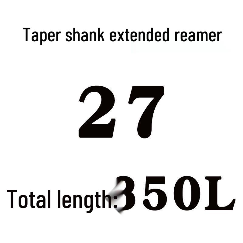Extra Long High-Speed Steel Taper Shank Machine Reamer for Deep Holes, Sizes 16, 18, 20, 22, 24, 25, 30, 40