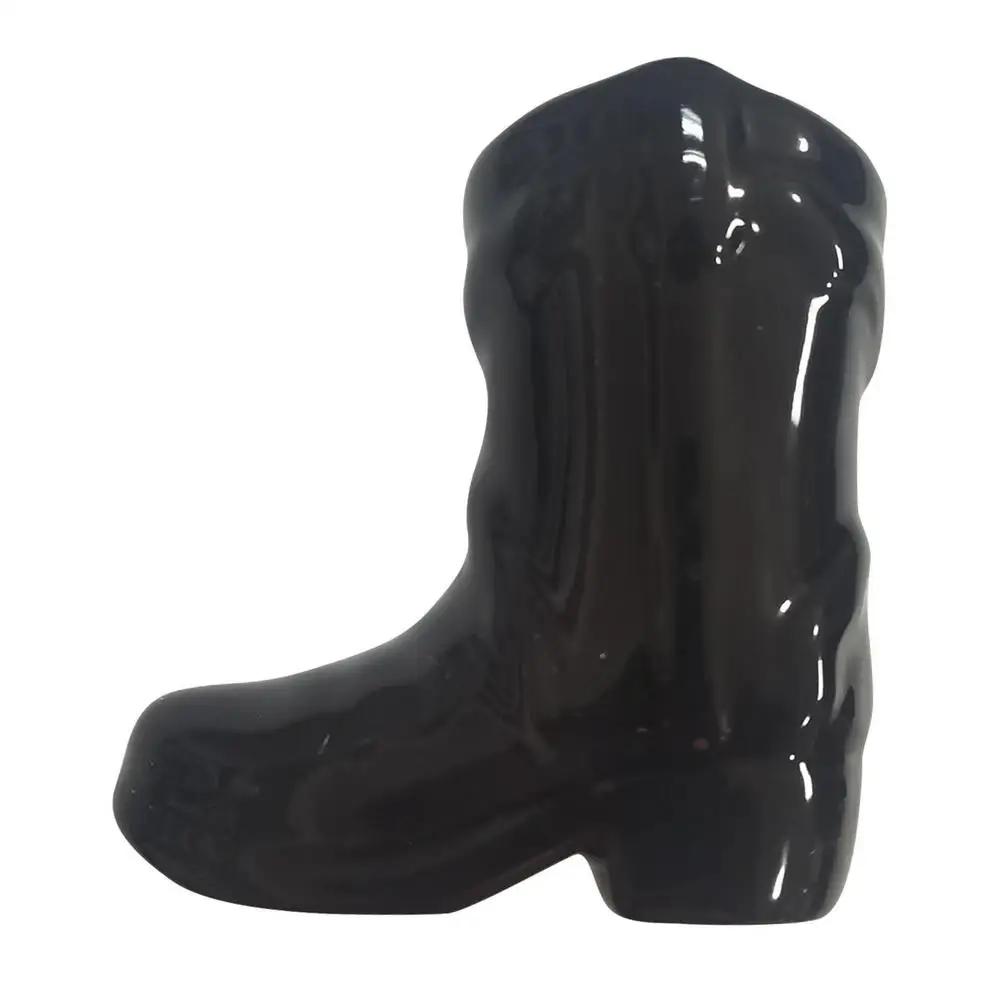 

Держатель для спичек в виде ковбойского сапога с чиркалом, в стиле бохо, керамический держатель для спичек, подставка для спичек, украшение для дома, камина, кухни