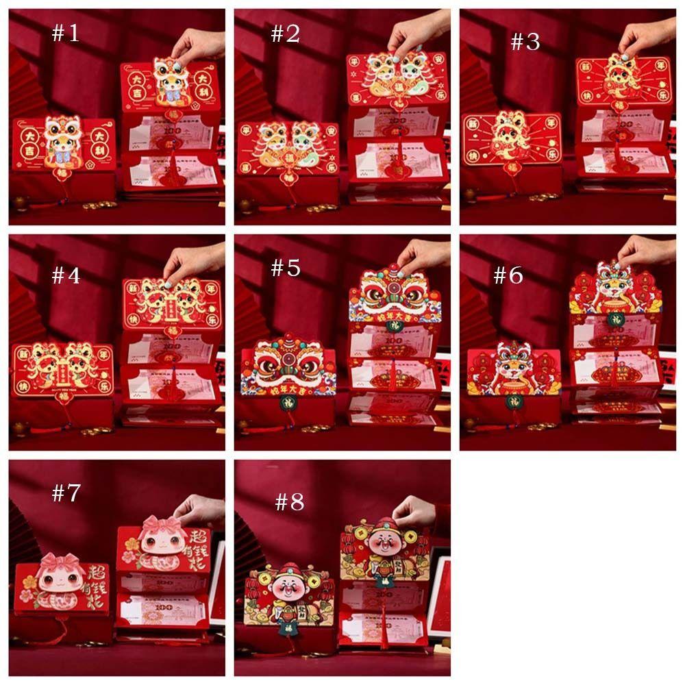 Traditional New Year Folding Red Envelopes Chinese Lucky Red Bag Gift Bag Money Packet  Kids Gift