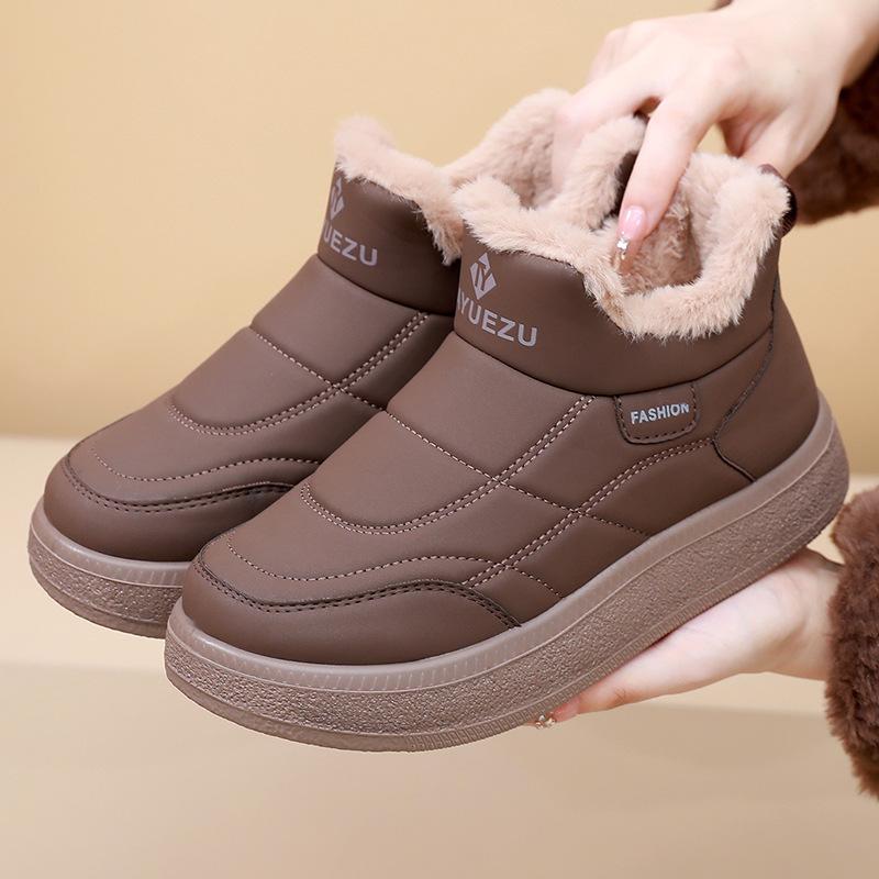 Shoes Women's Winter New Snow Boots Women's Shoes Casual Foreign Trade Casual Comfortable One-pedal Mother Shoes