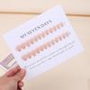 Teardrop Nude Wearable Manicure Nail Tips - Removable False Nails