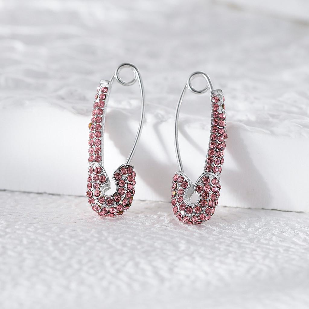 Colorful Geometric Elegant Rhinestone Earrings Perfect For Any Outfit