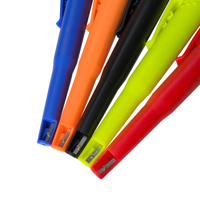 2.8mm Woodworking Mechanical Pencil with Protective Cover Pencil Sharpener Multicolor 2B Lead Core Deep Hole Marking Pencil