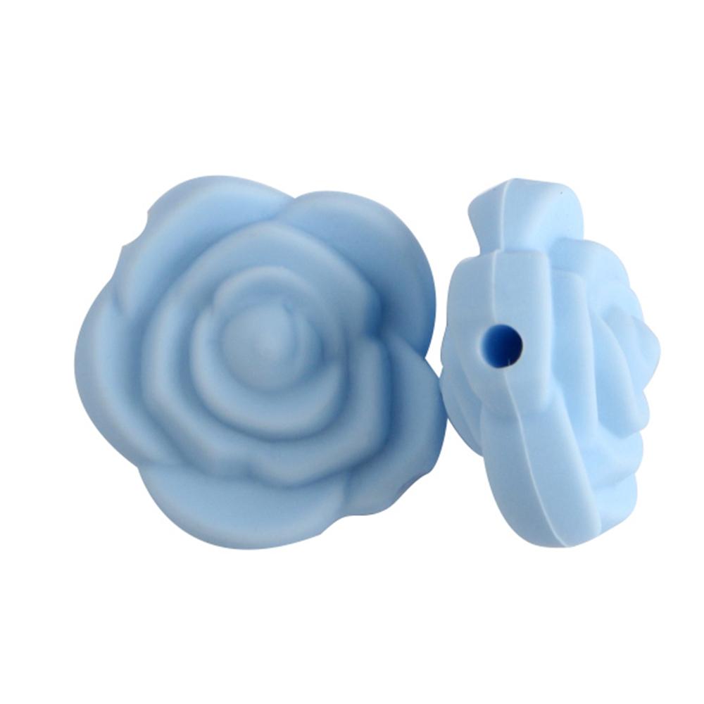 

10Pcs Silicone Beads Leaf Cactus Flower Bow Focal Bead Food Grade DIY Necklace Handmade Accessories For Jewelry 10pcs пастельних тонів синього кольору