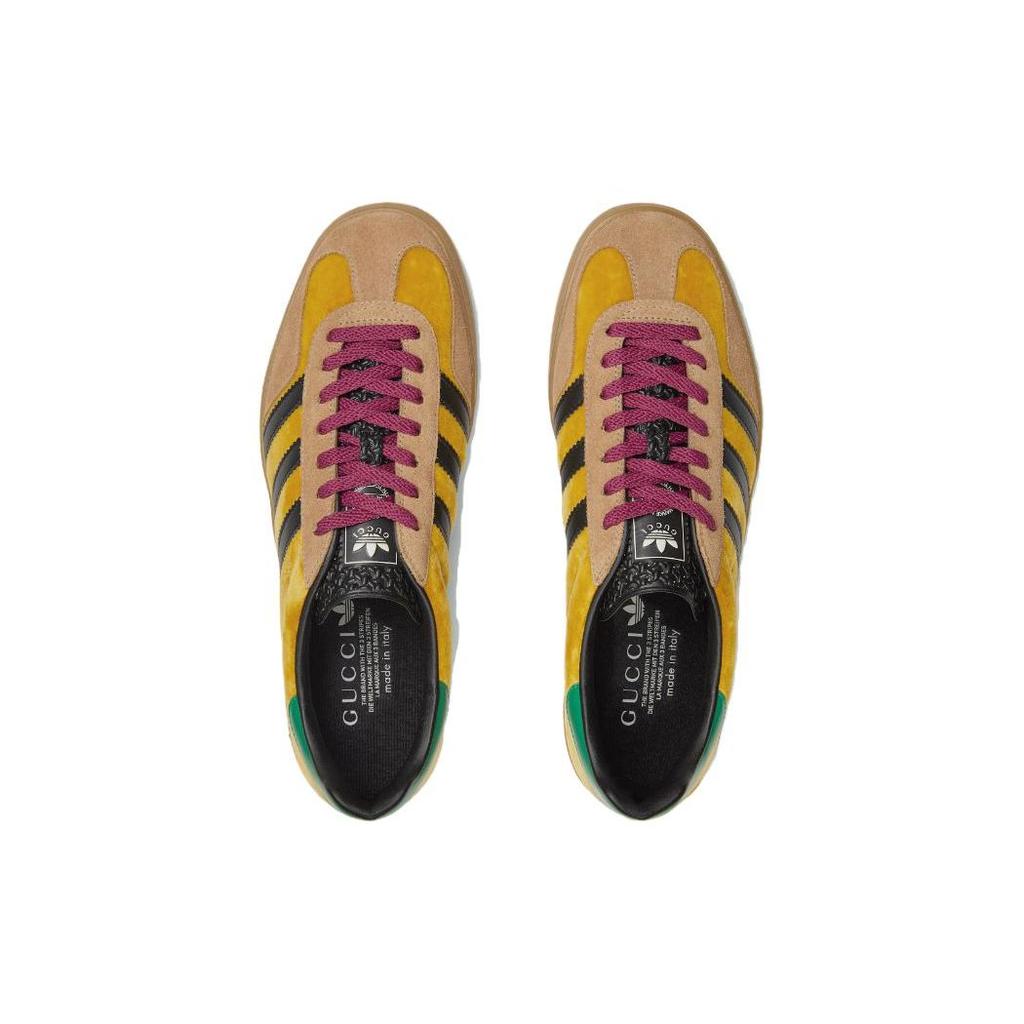 Adidas Gazelle Yellow Velvet Green Men Sneakers Brown Beige Black 707848-FAAQY-7141