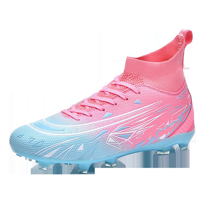 New football shoes for teenagers, long nails, broken nails, football shoes, actual combat outdoor sports high top
