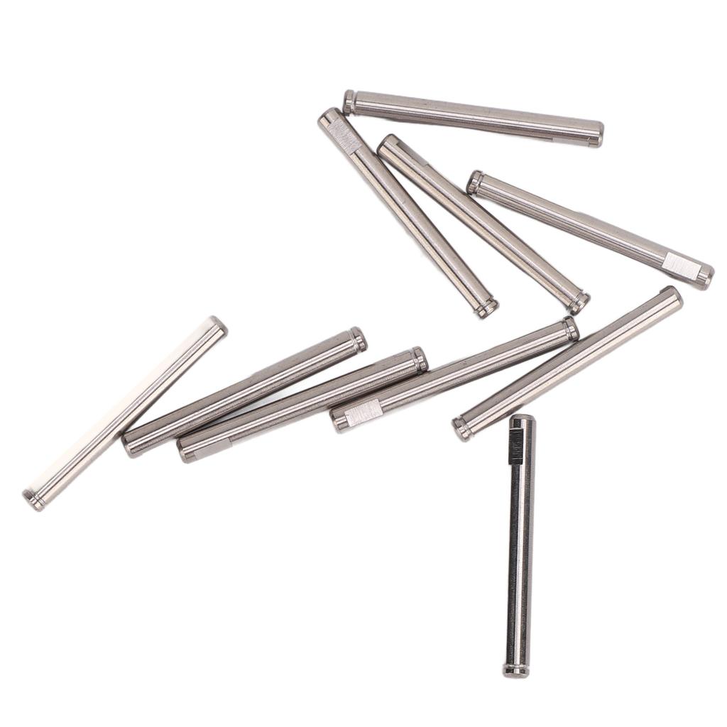 10pcs RC Motor Shaft 3x28.5mm RC Brushless Motor Shafts Replacement with Circlips Position Flat Position for Brushless Motor