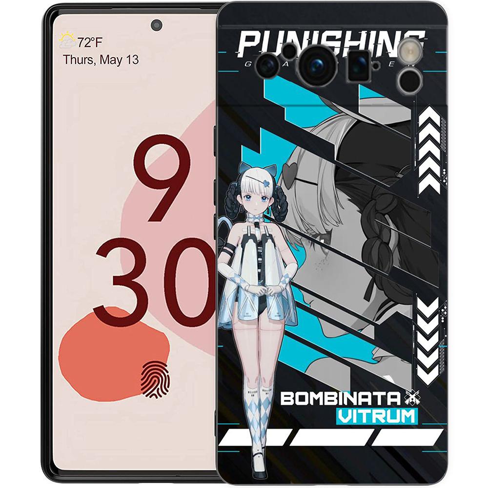 Punishing Gray Raven Anime Telefondeksel For Google Pixel 8 A 7 6 Pro 6A 5G Svart Mykt Støtsikkert Bakdeksel Silikonskall Coque