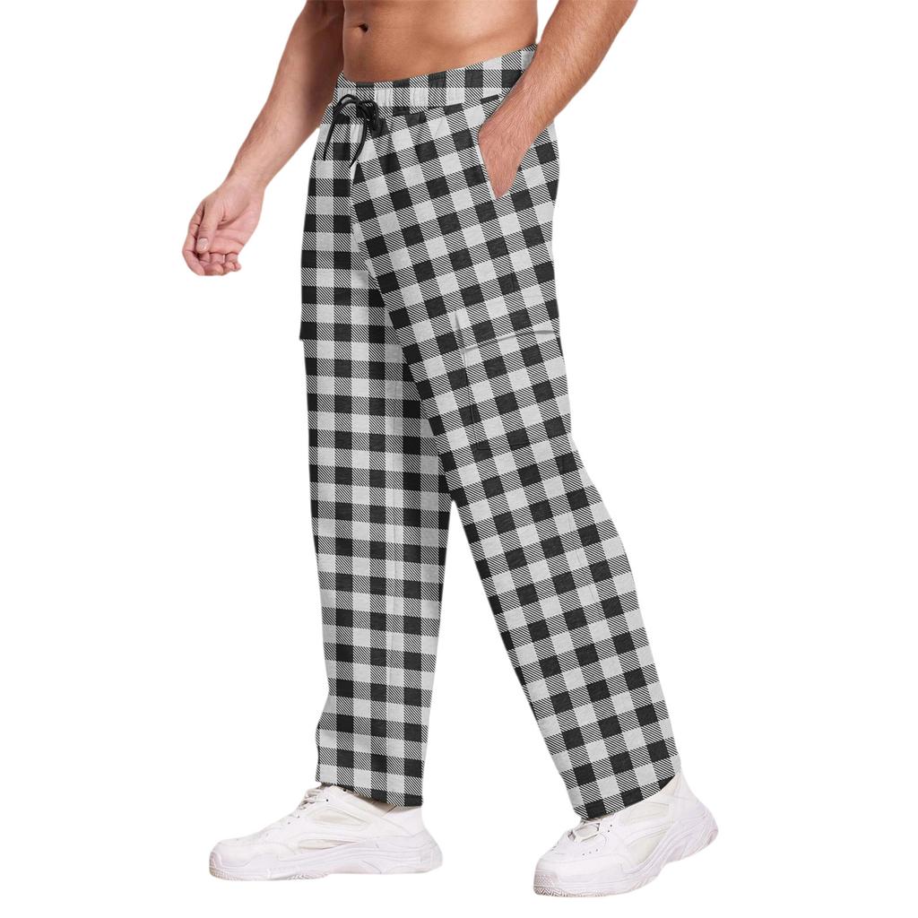 Casual Sports Pants Men's Loose Leggings Long Panel Fitness Running Training Pants