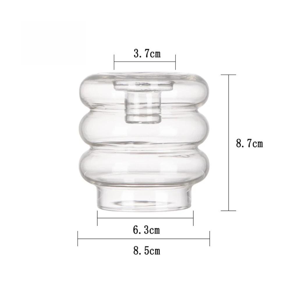 Modern Coloful Glass Candleholder Nordic Home Decor Clear Glass Candle Holder Wedding Decoration Party  Table Centerpiece