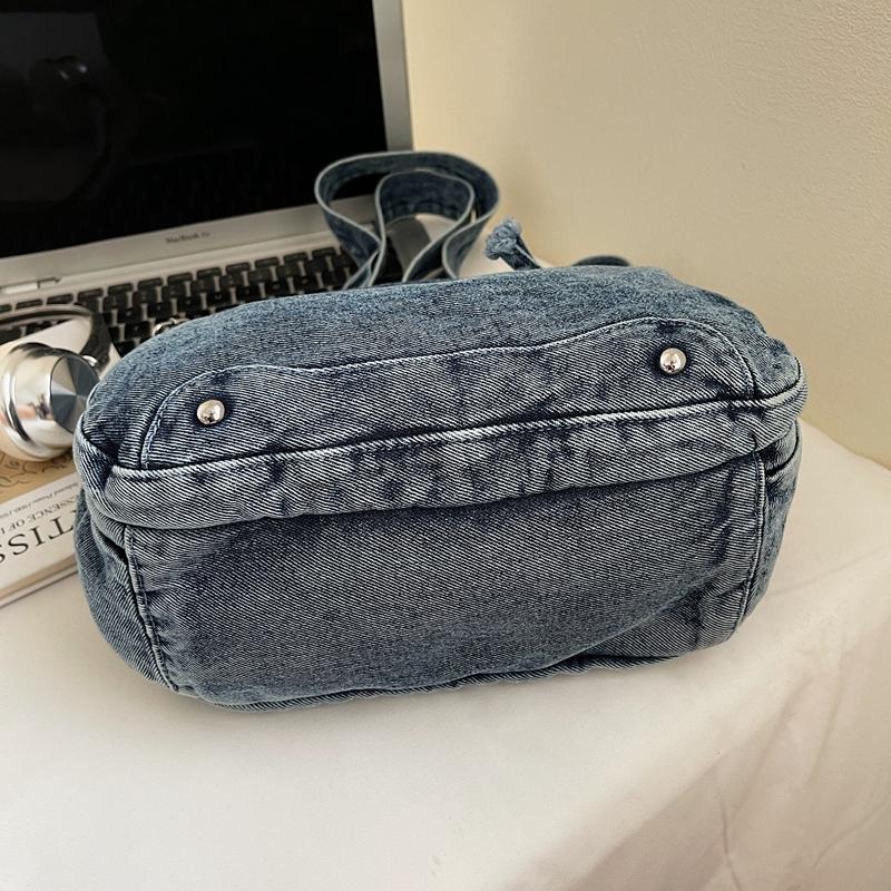 Denim Bag Women's Large Capacity Shoulder Crossbody Bag Vintage Commuter Bag