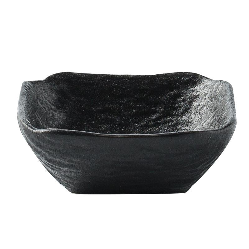 Ceramic Dipping Saucer Quicksand Grain Saucer Restaurant Hot Pot Bbq Dipping Saucer Sushi Dumpling Sauce Oil Saucer Household Vinegar Saucer
