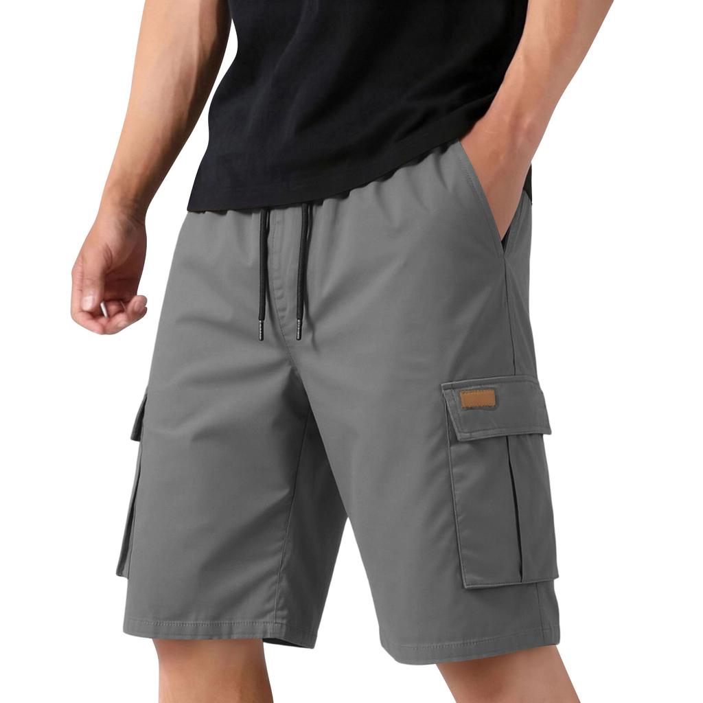 Men's Casual Cargo Shorts, Straight Leg Multi-Pocket, Athletic Shorts for Summer