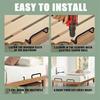 2 Pcs Mattress Retainer Bar Adjustable Bed Keep Mattress In Place Anti-skid Mattress Slide Stopper Wooden Bed Frame Mattress Stabilizers with Screws