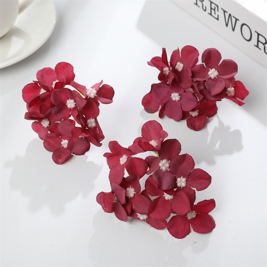 Simulated Hydrangea Accessories: DIY Handicraft Hanfu Flower Decorations