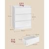 Commode 3 Tiroirs - VASAGLE - KAILYN - Moderne - Blanc Neige - 40x60x75 cm