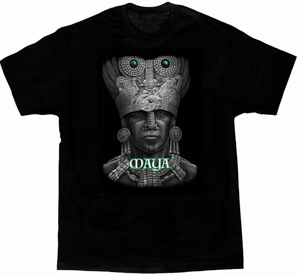 Maya Mexico Mayan Aztec Calendar Chicano Art Mens T Shirt. Short Sleeve 100% Cotton Casual T-shirts Loose Top Size S-3XL