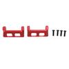 1 Pair RC Servo Protector Aluminum Alloy Servo Guard Fit for Traxxas E Revo VXL 1 16 Red