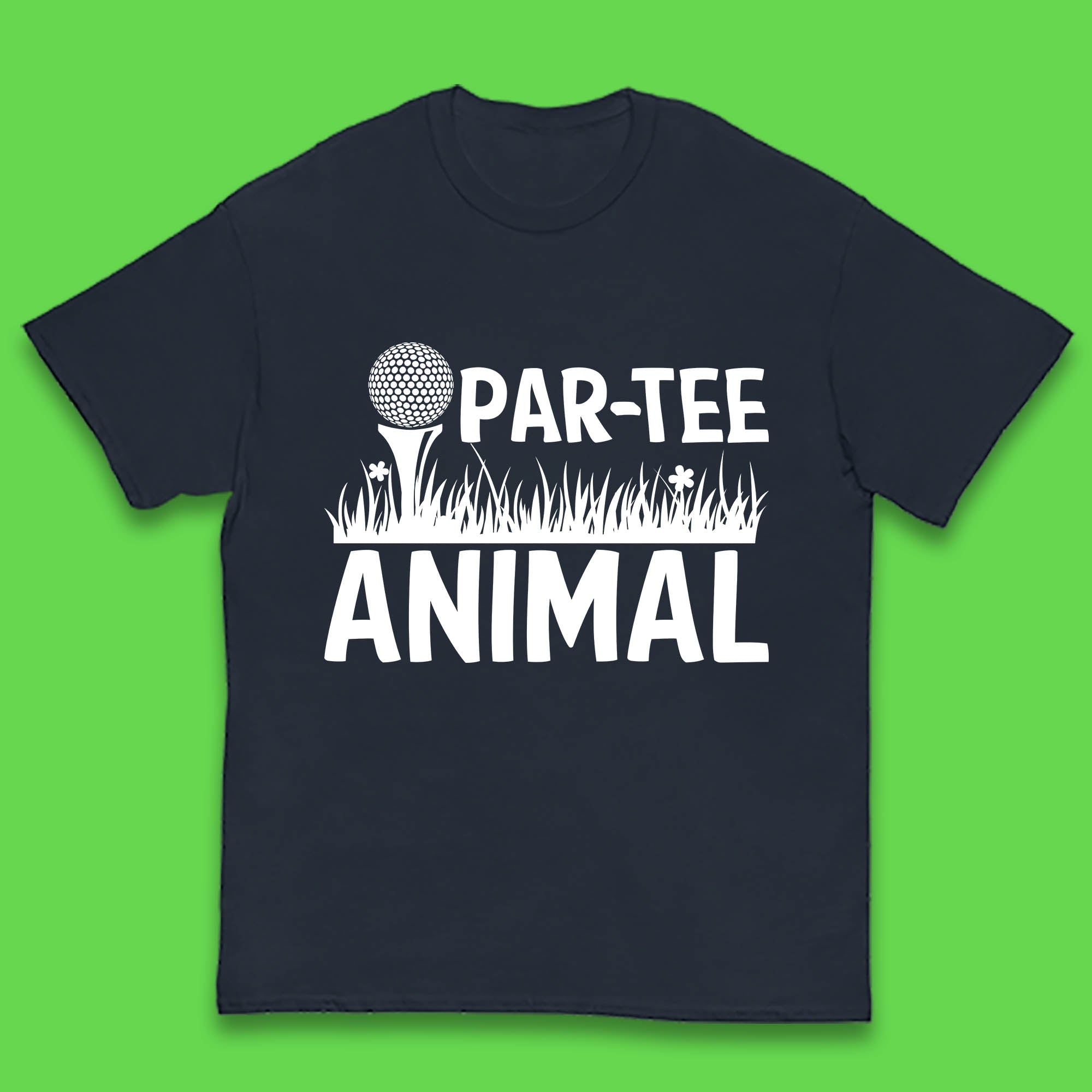 Par-Tee Animal Funny Golf Golfer Golfing Golf Lover Sports Kids T Shirt 100