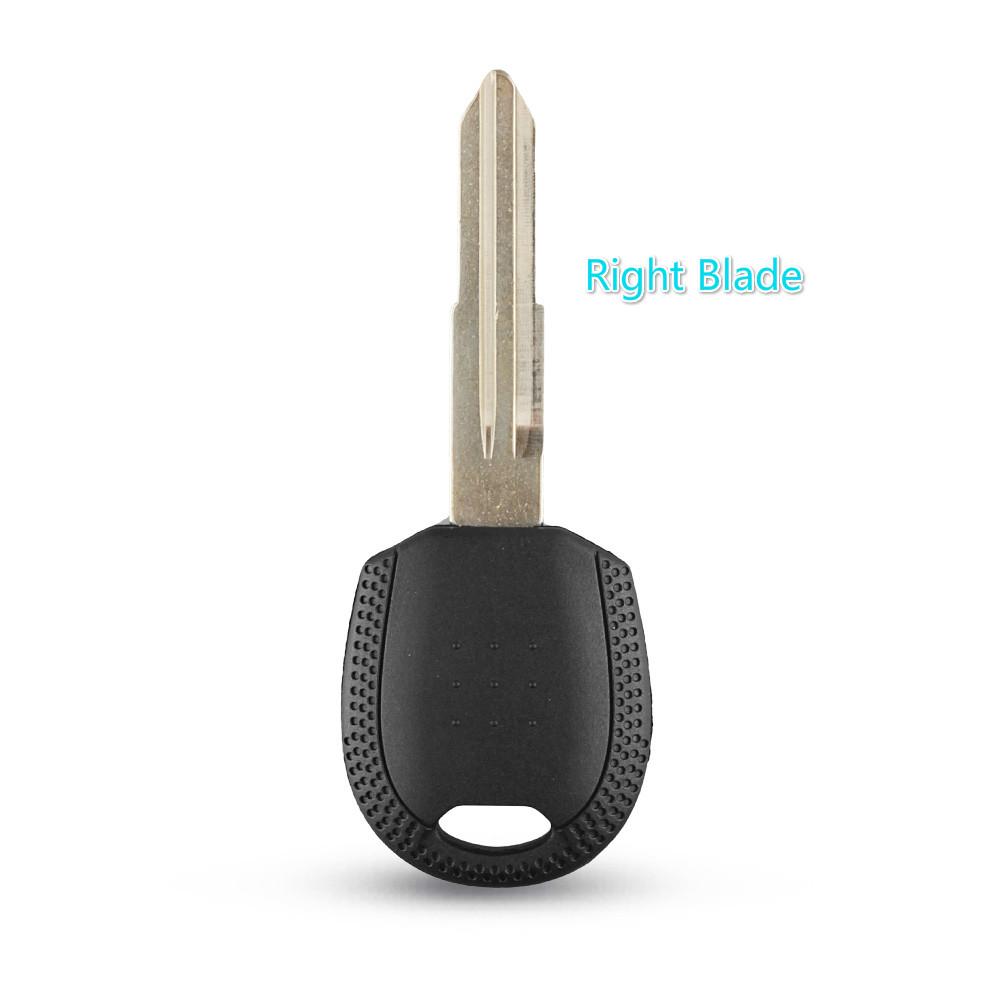 KEYYOU 10X Replacement Blank Car Remote Key Shell Case For Kia Spectra Rio Transponder Chip Key No Chip With Right/Left Blade