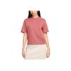 Simple Casual Loose Retro Sports Brand Logo Short Sleeve T-Shirt Women T-Shirts Canyon-Pink DD1238-634