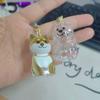 Dog Hair Organizer Resin Cartoon Keychain For Pet Lovers And Home Decor