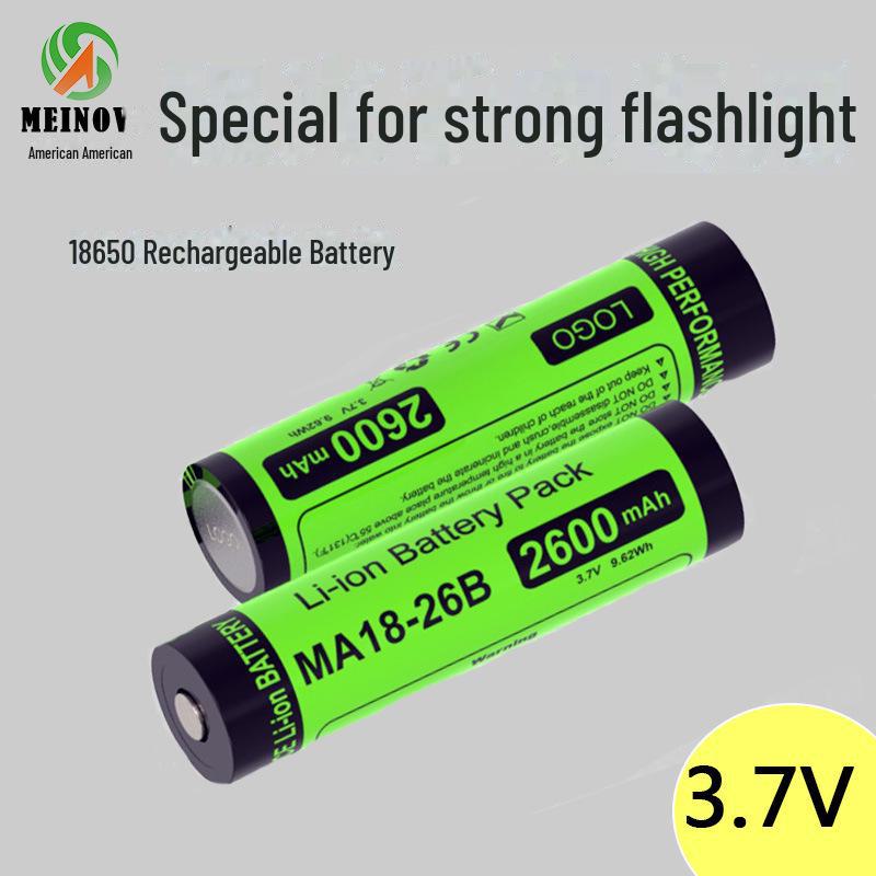 

18650 3.7V 2600mAh литий-ионный аккумулятор для фонариков