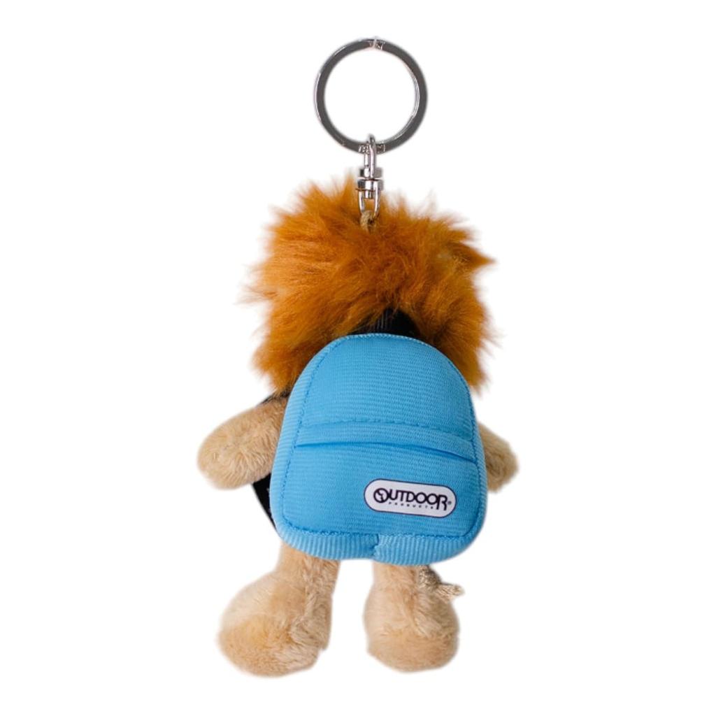 [Niki] OUTDOOR PRODUCTS Keychain Lion 10cm Backpack Blue Kids W6×D6×H10cm